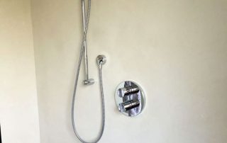 Fugenlose Wand im Badezimmer